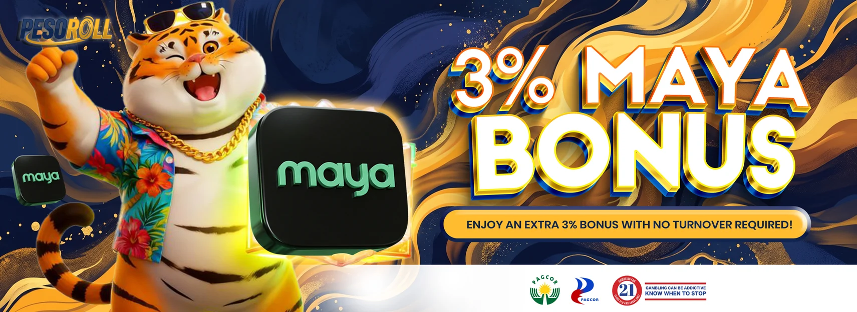 3% back on every Maya deposit